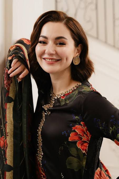 3 Pcs Shamooz Silk (Black Floral Shirt, Trouser & Dupatta)