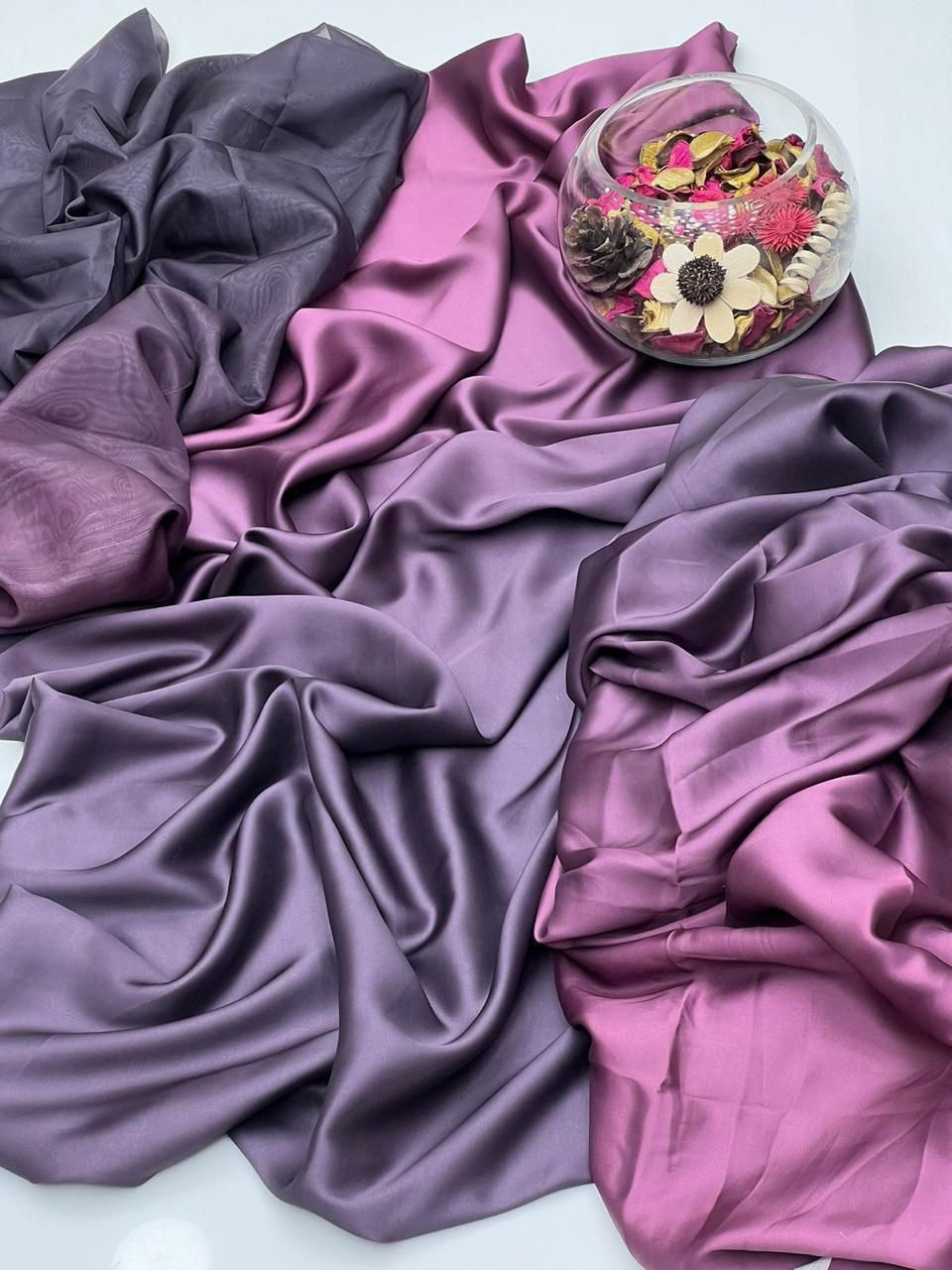 3 Pcs Shamooz Silk (Marjanda Black Shade Shirt, Trouser & Dupatta)