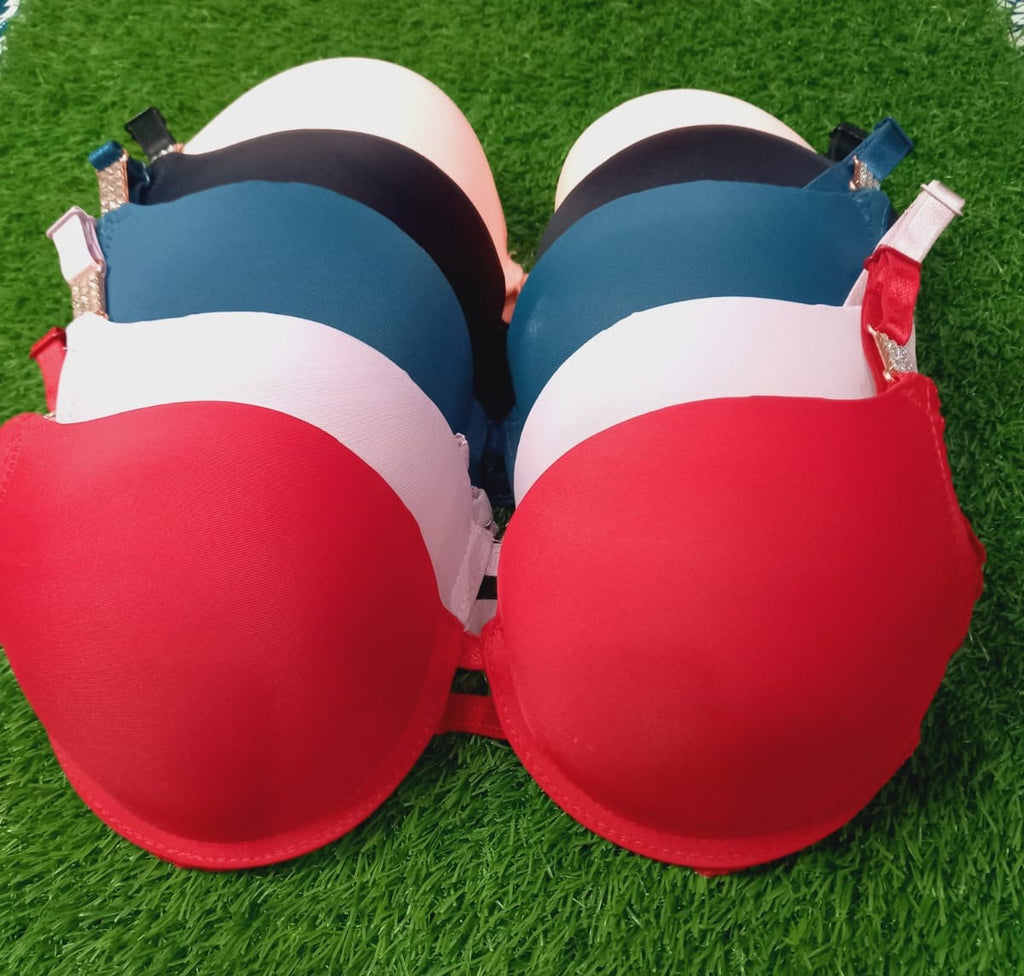 Chain Design Pushup Bra With T-Panty Set