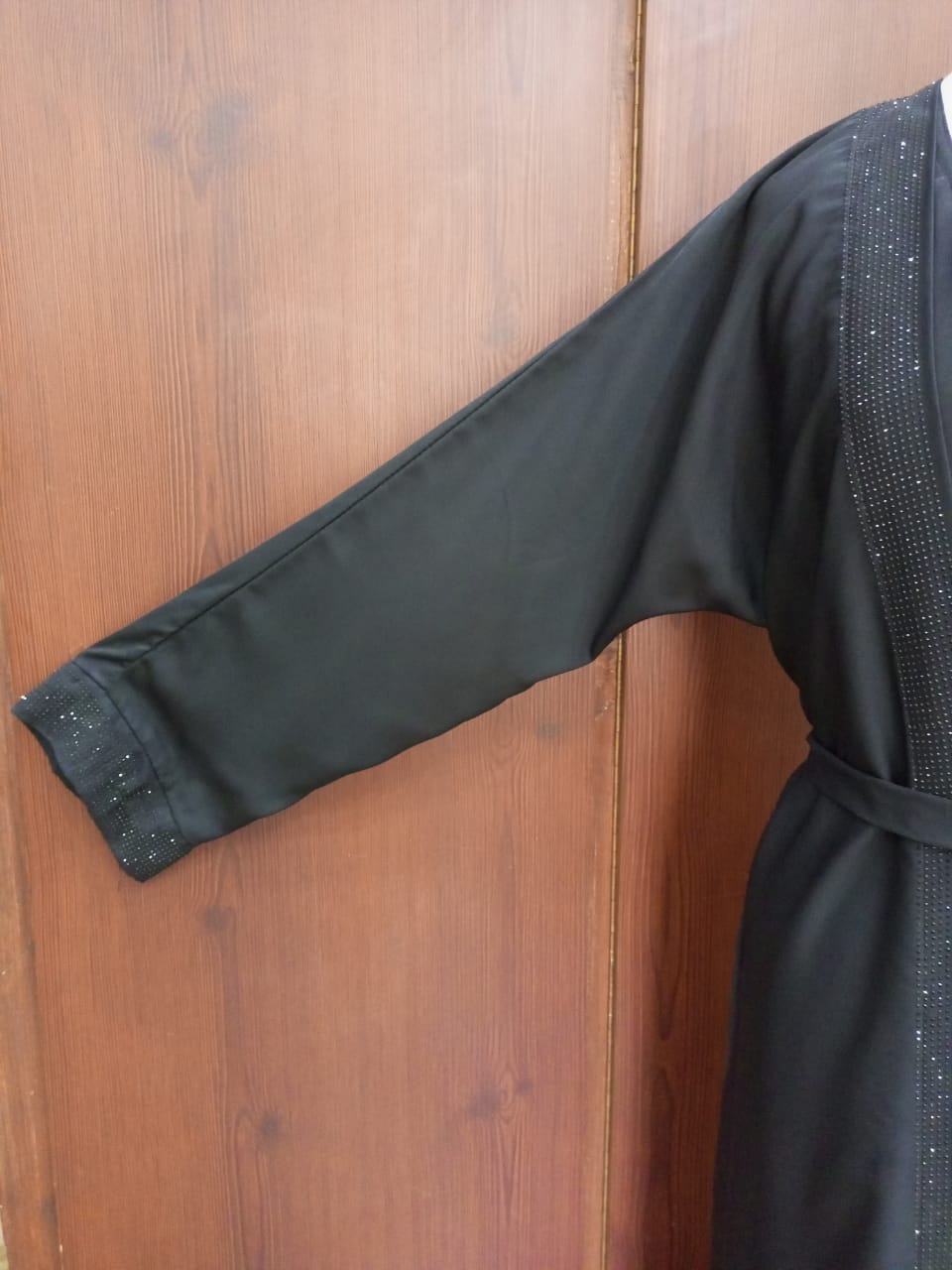 Round Neck Double Layer Lavish Abaya For Girls & Women