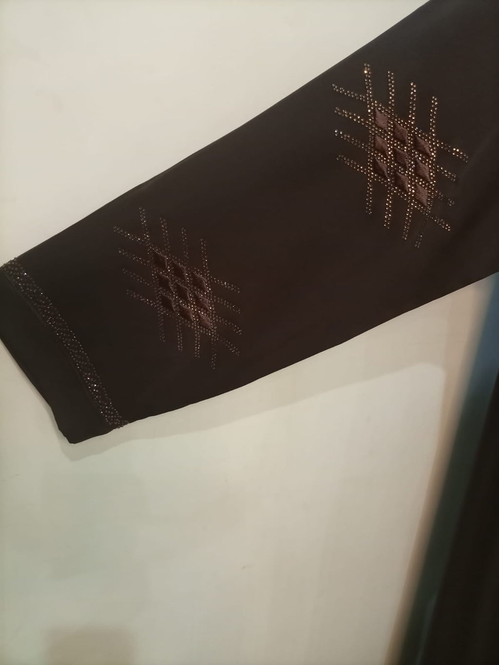 V Neck, Button Down Embellished Lavish Abaya For Girls & Women