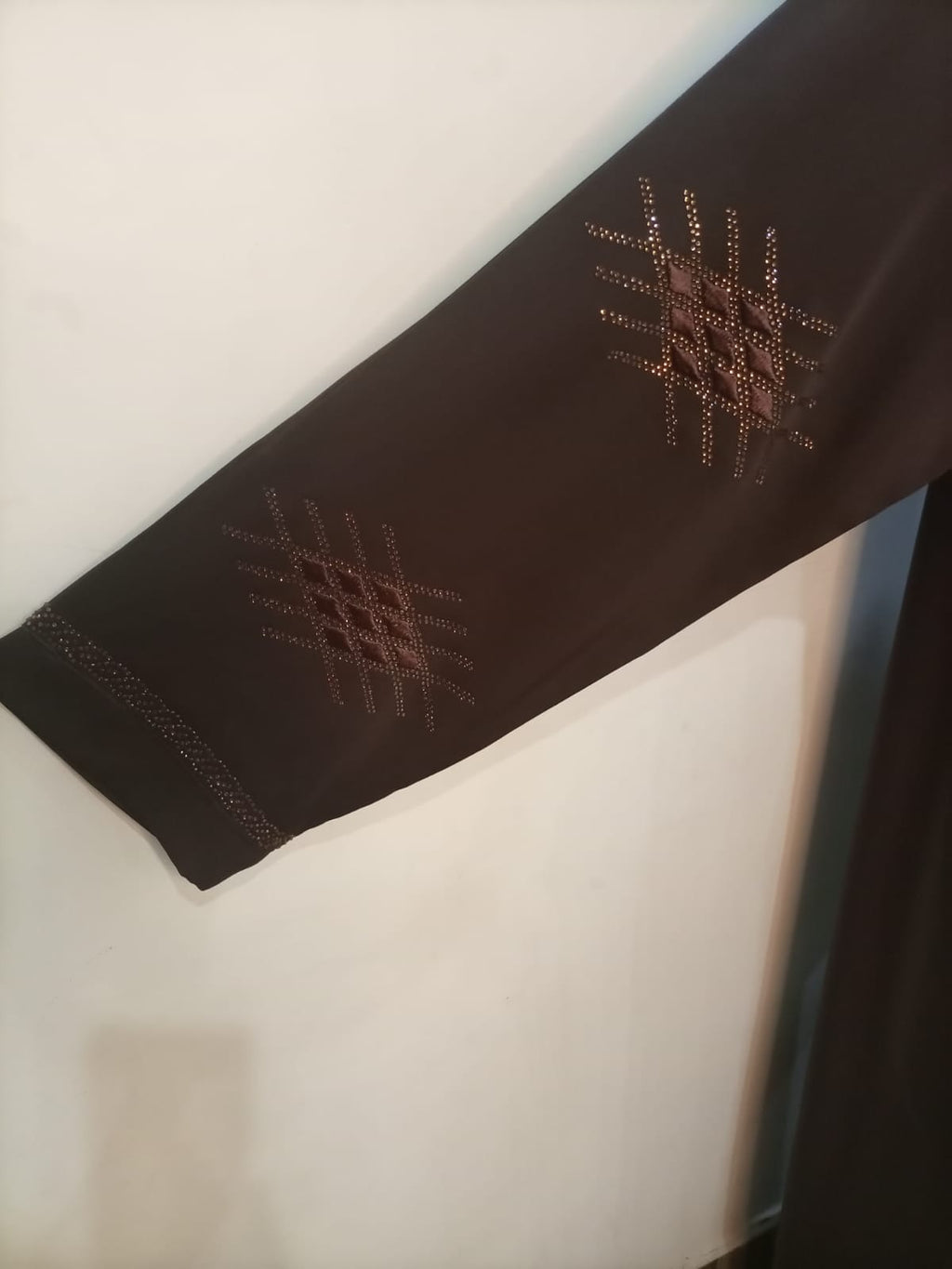 V Neck, Button Down Embellished Lavish Abaya For Girls & Women