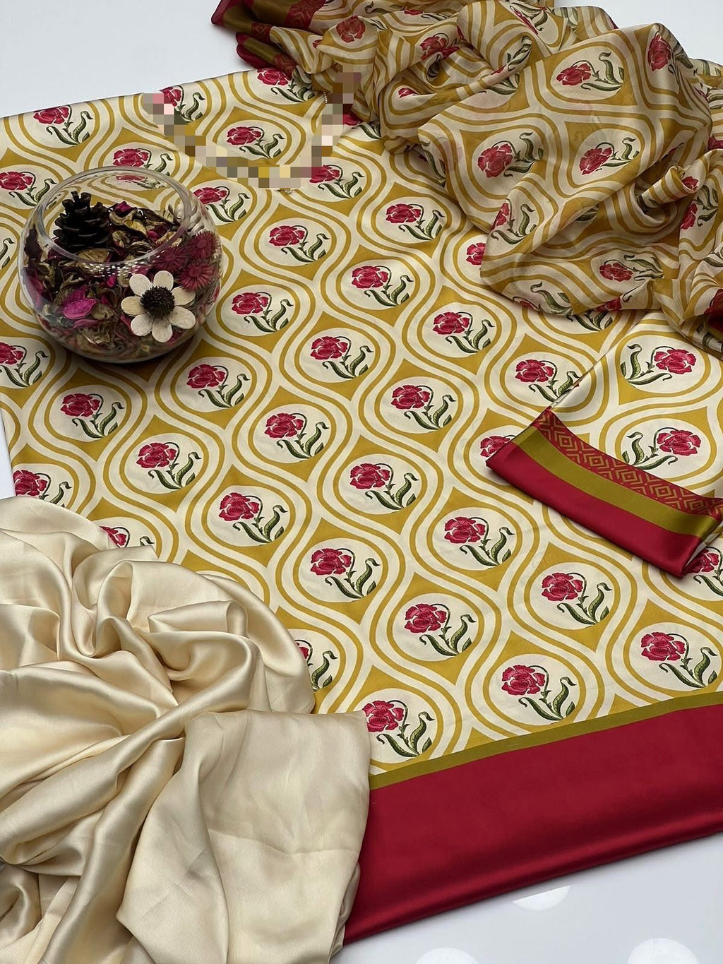 3 Pcs Shamooz Silk Premium Quality