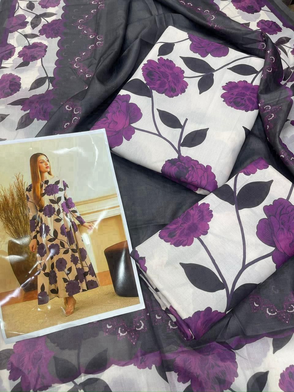 3 Pcs Shamooz Silk Premium Quality