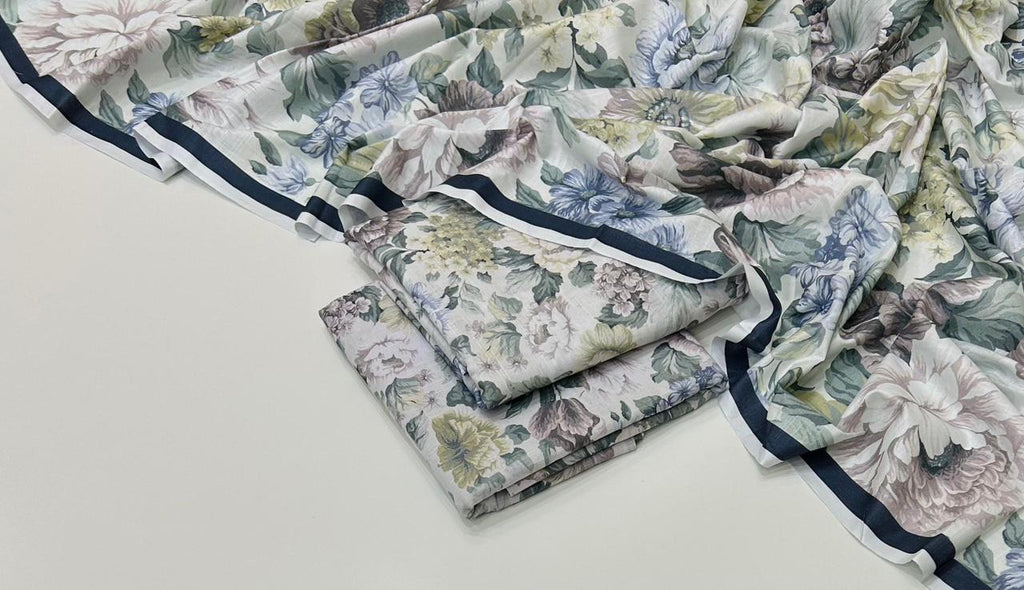 3 Pcs Allover Digital Printed Khaddar