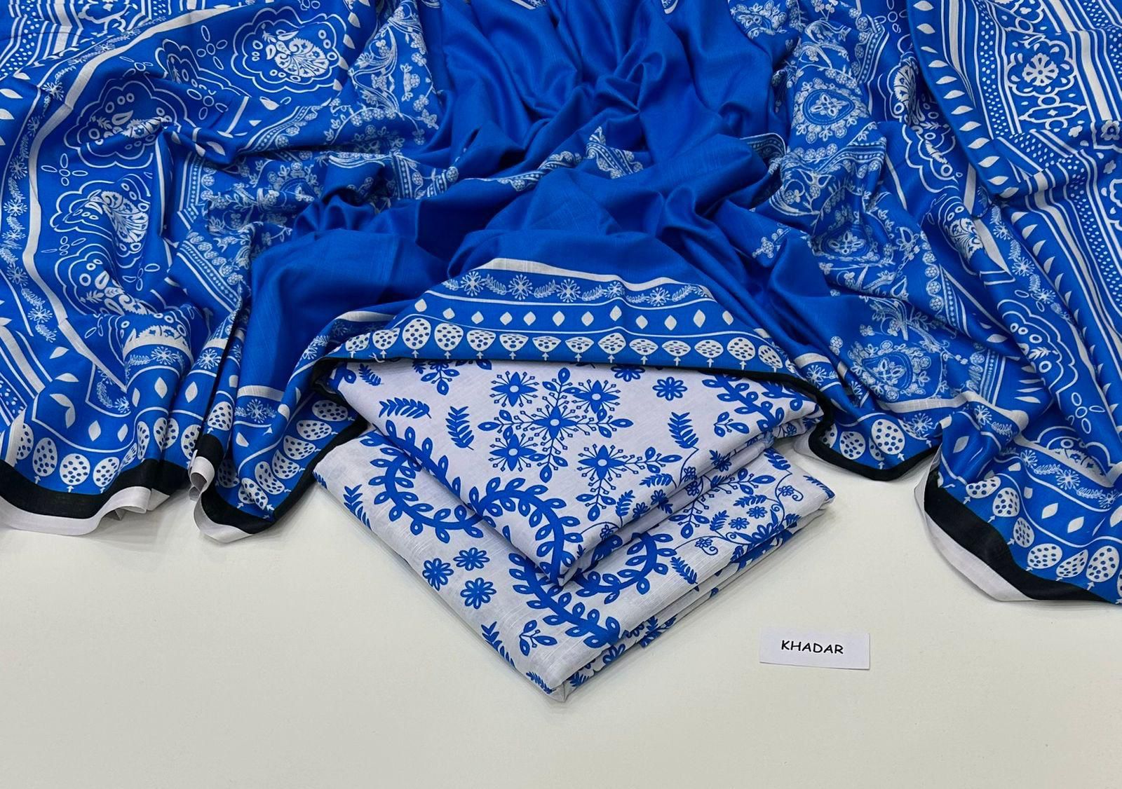 3 Pcs Allover Digital Printed Khaddar