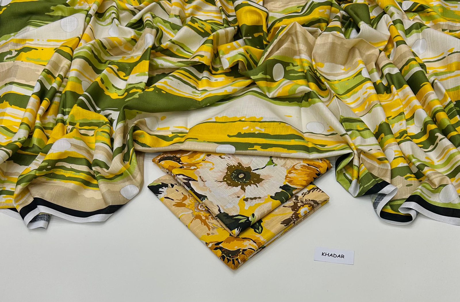 3 Pcs Allover Digital Printed Khaddar