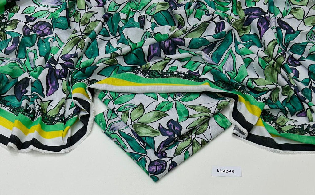 3 Pcs Allover Digital Printed Khaddar