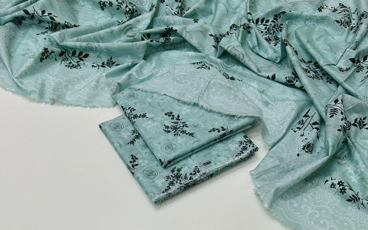 3 Pcs Allover Digital Printed Khaddar