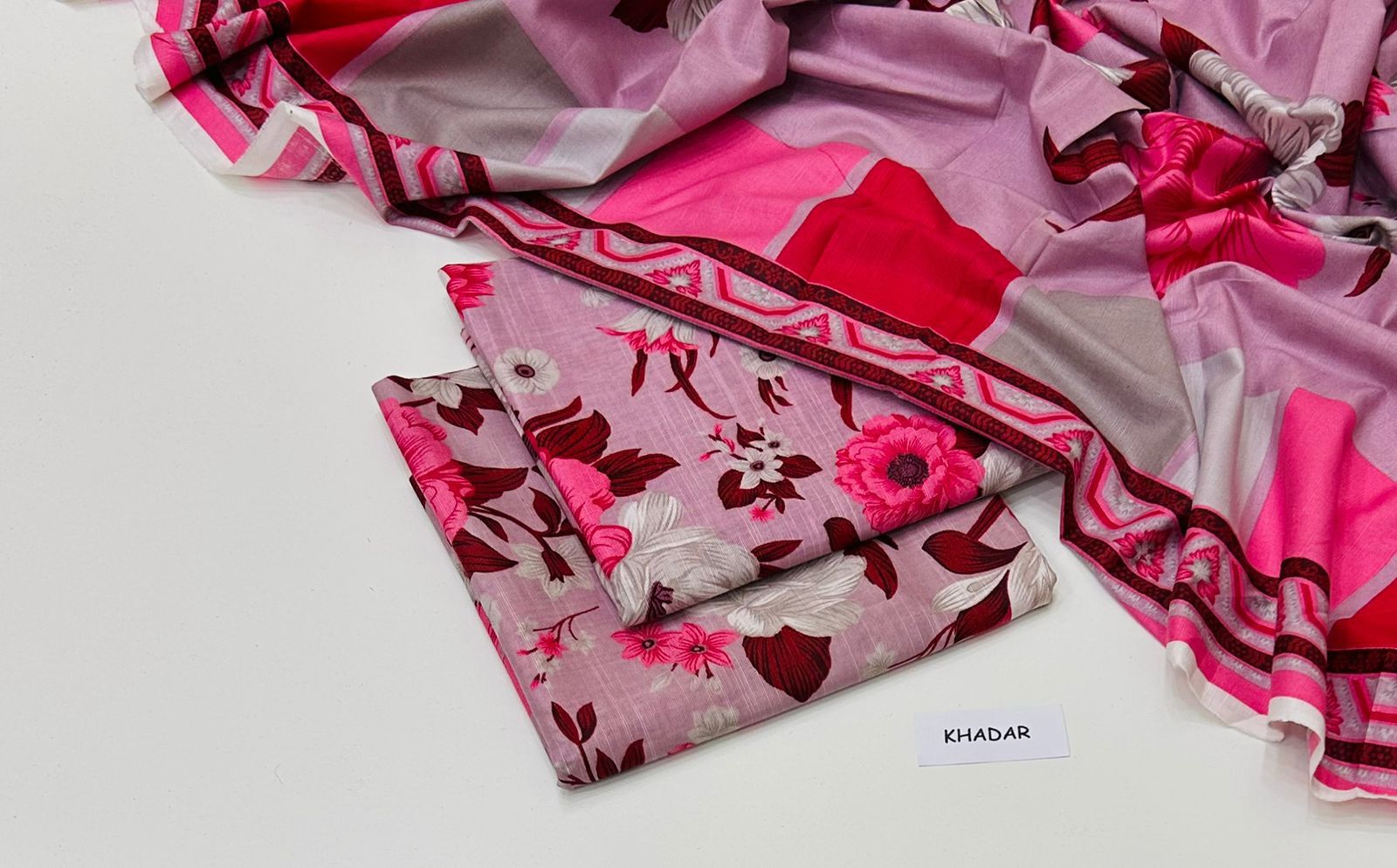 3 Pcs Allover Digital Printed Khaddar