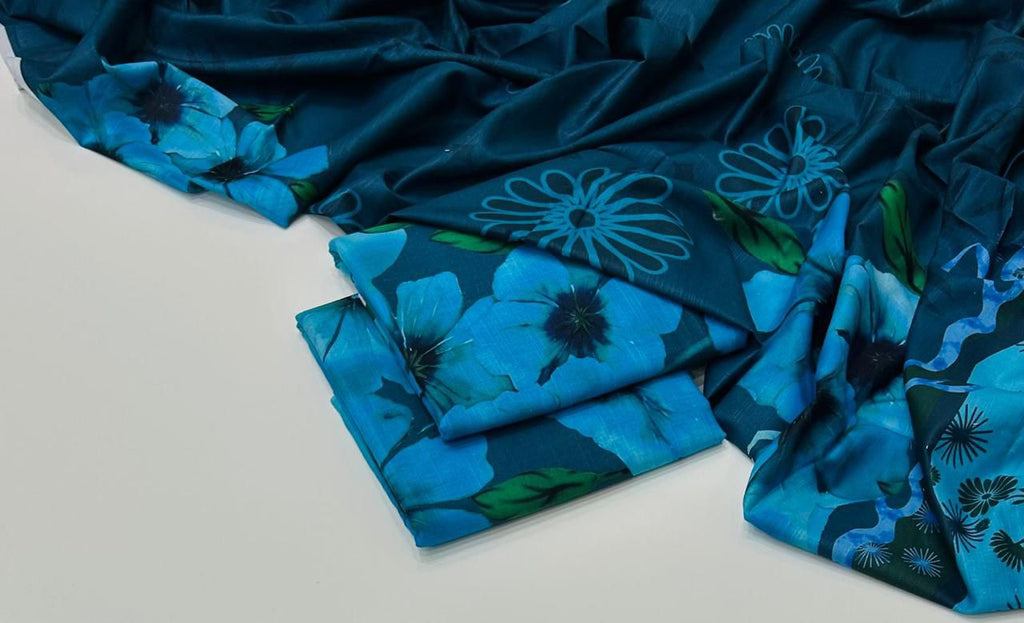 3 Pcs Allover Digital Printed Khaddar