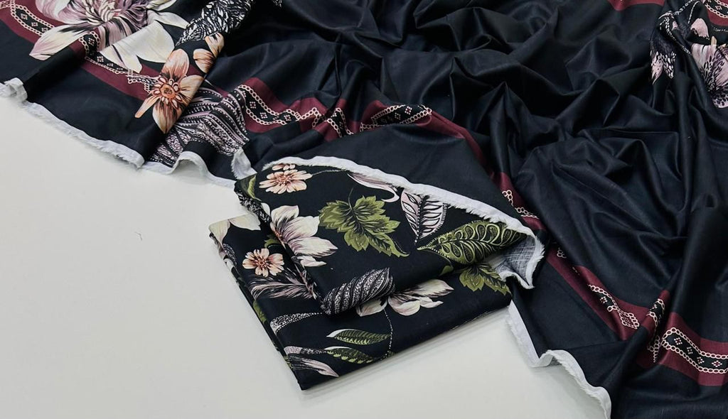 3 Pcs Allover Digital Printed Khaddar