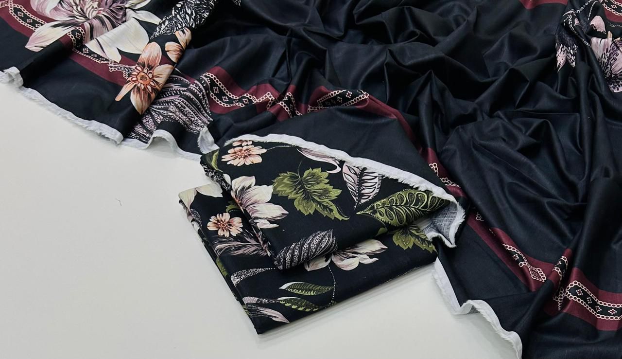 3 Pcs Allover Digital Printed Khaddar