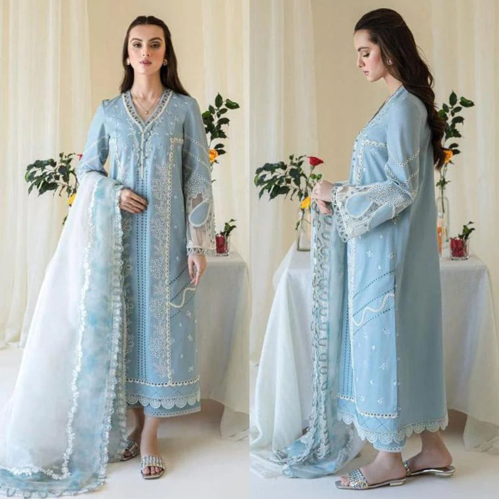 Unstitched 3 Pcs Lavish Lawn