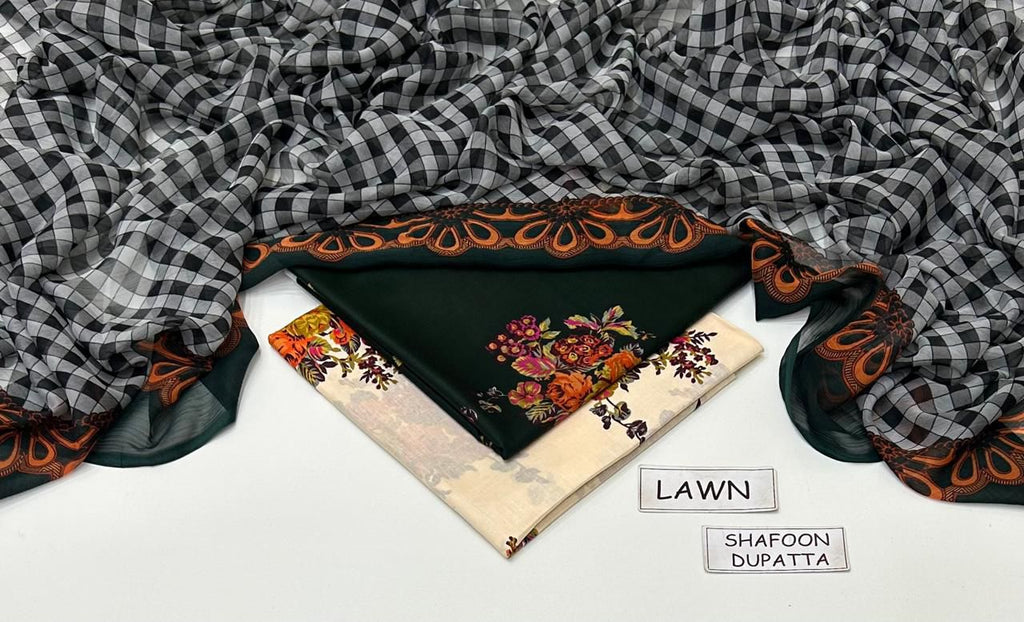 Lawn 3Pcs Luxury Collection
