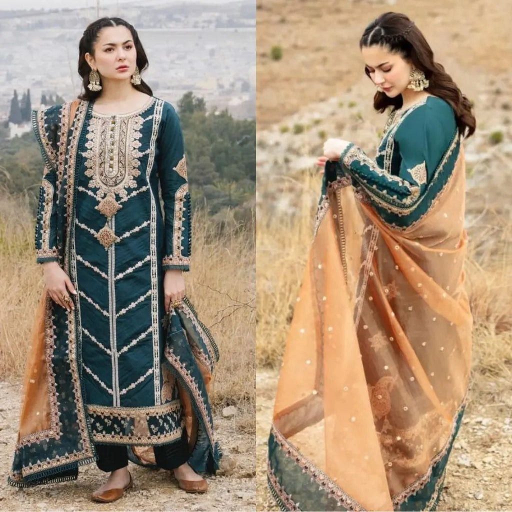 Qalamkar Luxury Collection Lavish Lawn 3 Pcs
